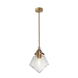 Designer Touch Decorative 1 Light Diamond Glass Pendant Light Bubble Glass Light Fixture