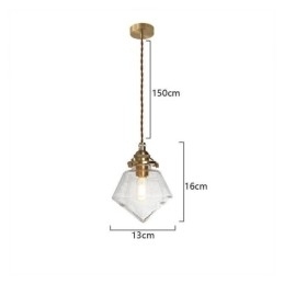 Designer Touch Decorative 1 Light Diamond Glass Pendant Light Bubble Glass Light Fixture