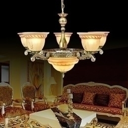 Designer Touch Decorative Traditional Classic Vintage Retro Bronze Metal Chandelier