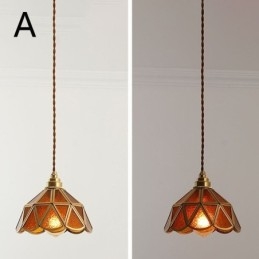 Designer Touch Decorative Retro Glass Pendant Light Japanese Style Glass Ceiling Light
