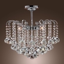 Designer Touch Decorative Modern Contemporary Crystal Painting Metal Chandelier