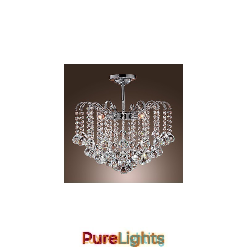 Designer Touch Decorative Modern Contemporary Crystal Painting Metal Chandelier