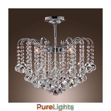 Designer Touch Decorative Modern Contemporary Crystal Painting Metal Chandelier