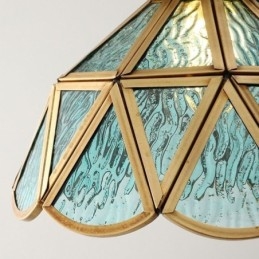 Designer Touch Decorative Retro Glass Pendant Light Japanese Style Glass Ceiling Light
