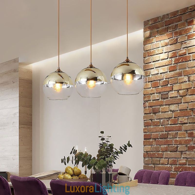 Designer Touch Decorative Creative Iron+Glass Globe Pendant Light Lighting