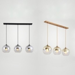 Designer Touch Decorative Creative Iron+Glass Globe Pendant Light Lighting