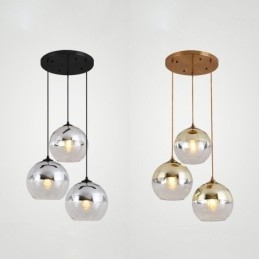 Designer Touch Decorative Creative Iron+Glass Globe Pendant Light Lighting