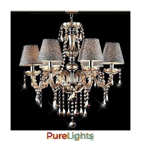 Designer Touch Decorative Modern Contemporary Classic Vintage Crystal Electroplated Glass Chandelier