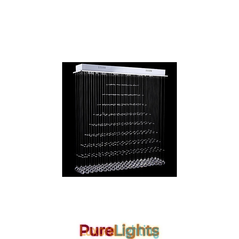 Designer Touch Decorative Rectangle Crystal Pendant Light Ceiling Chandelier Lighting Lamps Fixtures