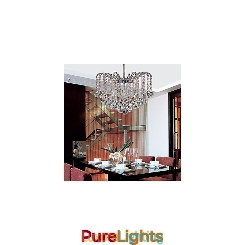 Designer Touch Decorative Modern Contemporary Crystal Painting Metal Chandelier