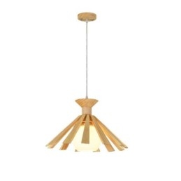 Designer Touch Decorative Simple Style Wood Pendant Light Fixture