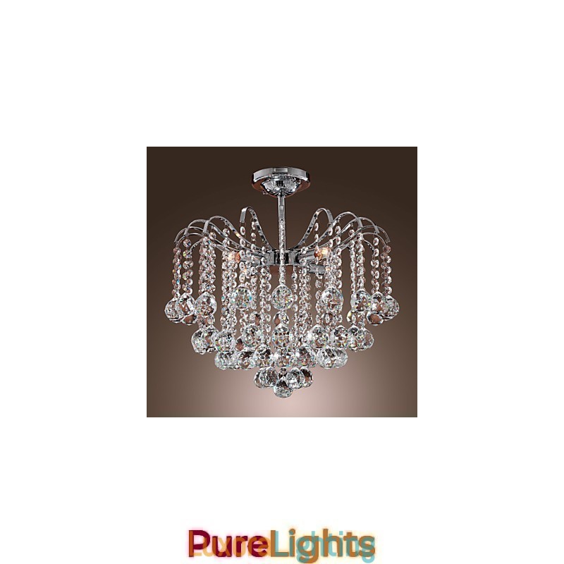 Designer Touch Decorative Modern Contemporary Crystal Painting Metal Chandelier