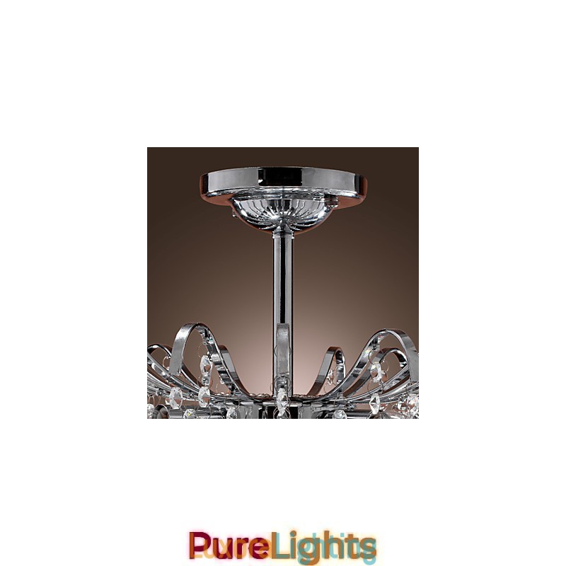 Designer Touch Decorative Modern Contemporary Crystal Painting Metal Chandelier