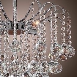 Designer Touch Decorative Modern Contemporary Crystal Painting Metal Chandelier