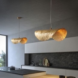 Designer Touch Decorative Brass Pendant Light Modern Minimalist Lotus Leaf Ceiling Light