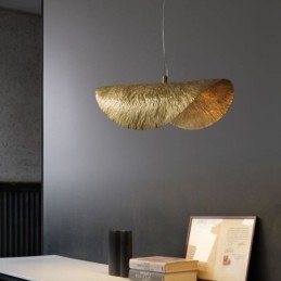 Designer Touch Decorative Brass Pendant Light Modern Minimalist Lotus Leaf Ceiling Light