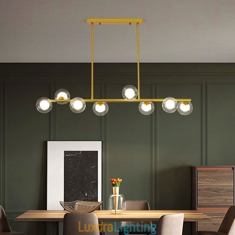 Designer Touch Decorative Chandelier Glass Globe Horizontal Type Pendant Light