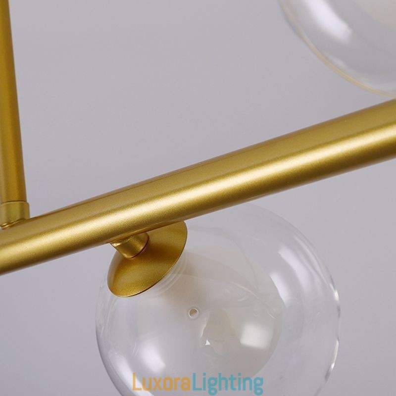 Designer Touch Decorative Chandelier Glass Globe Horizontal Type Pendant Light