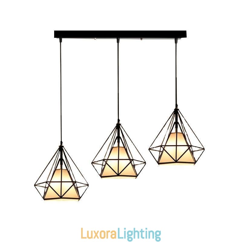 Designer Touch Decorative Diamond Shaped Pendant Light Modern Minimalist Light Fixture