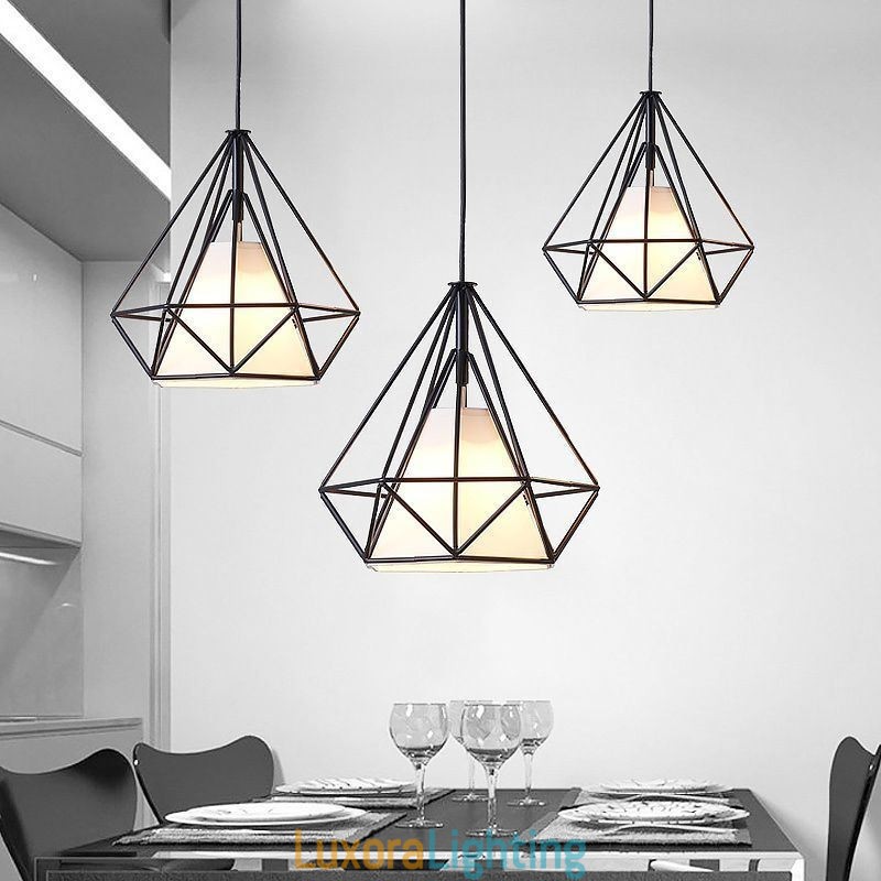 Designer Touch Decorative Diamond Shaped Pendant Light Modern Minimalist Light Fixture