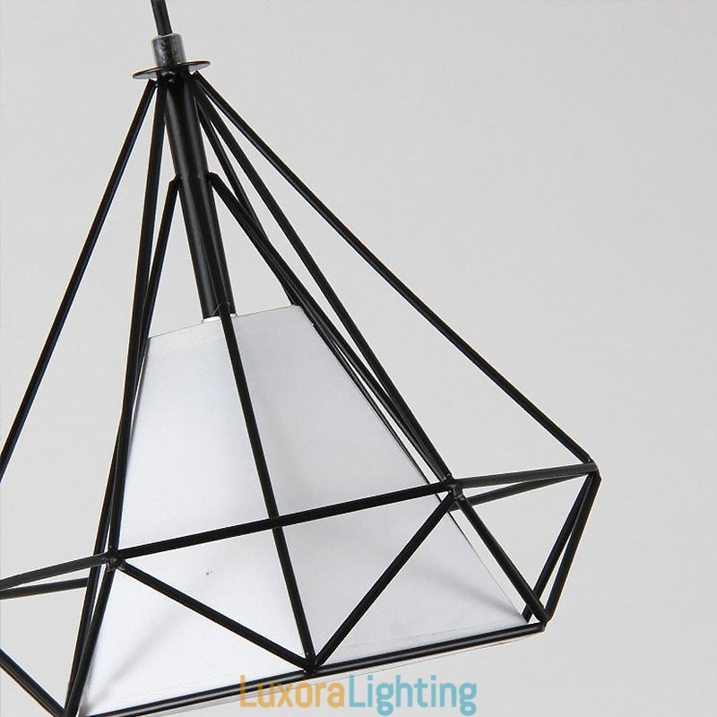 Designer Touch Decorative Diamond Shaped Pendant Light Modern Minimalist Light Fixture