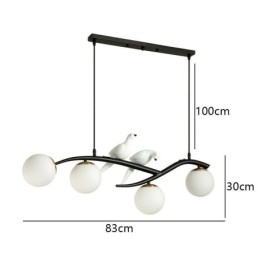 Designer Touch Decorative Modern Minimalist Branch Pendant Light 4 Lamp Light