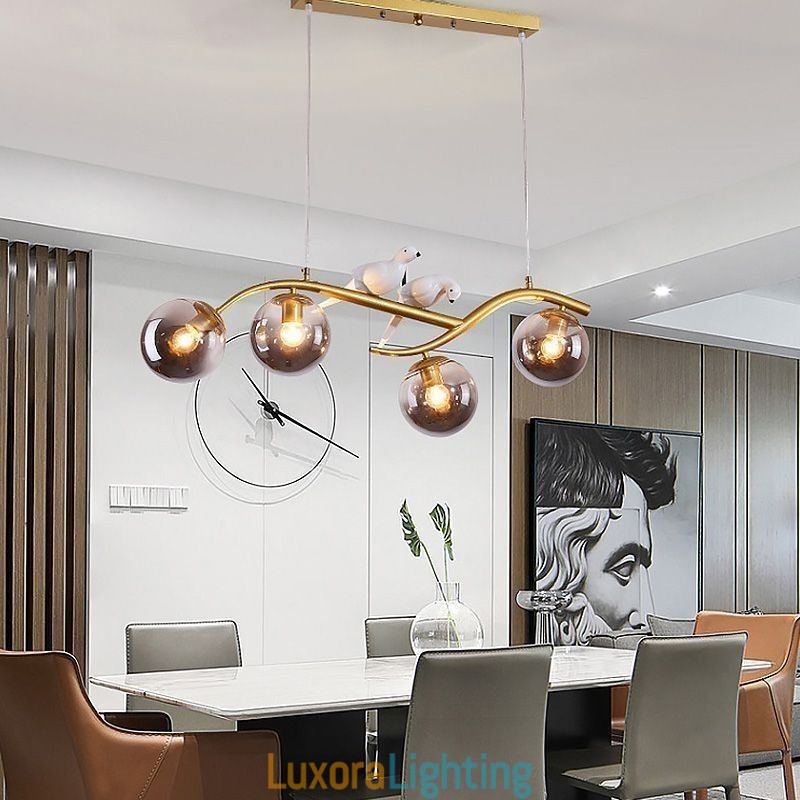 Designer Touch Decorative Modern Minimalist Branch Pendant Light 4 Lamp Light