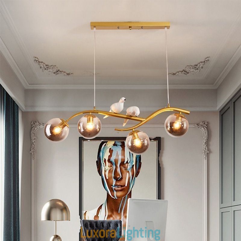 Designer Touch Decorative Modern Minimalist Branch Pendant Light 4 Lamp Light