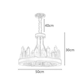 Designer Touch Decorative Modern Crystal Pendant Light Circle Crystal Ceiling Light