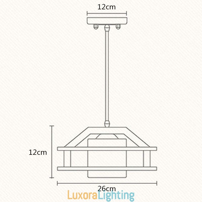 Designer Touch Decorative Nordic Style Oak Pendant Lamp with Frosted Glass Lamp Shade Cafe