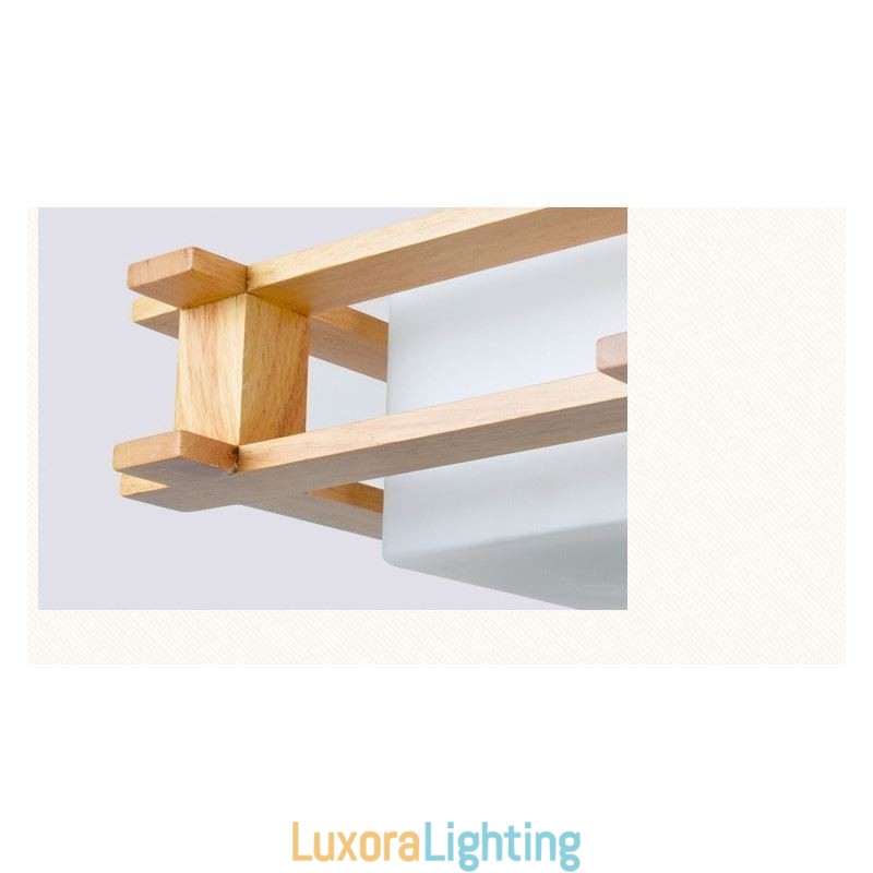 Designer Touch Decorative Creative 3 Lights Oak Pendant Lamp Wood Ceiling Light Cafe