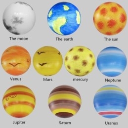 Designer Touch Decorative Nordic Planet Design Pendant Lamp Unique Solar System Planets Chandelier