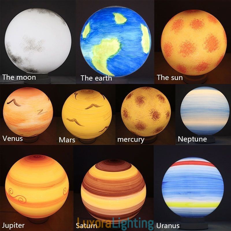 Designer Touch Decorative Nordic Planet Design Pendant Lamp Unique Solar System Planets Chandelier