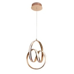 Designer Touch Decorative Modern Minimalist Pendant Lamp Unique Circular Twist Light Fixture Island
