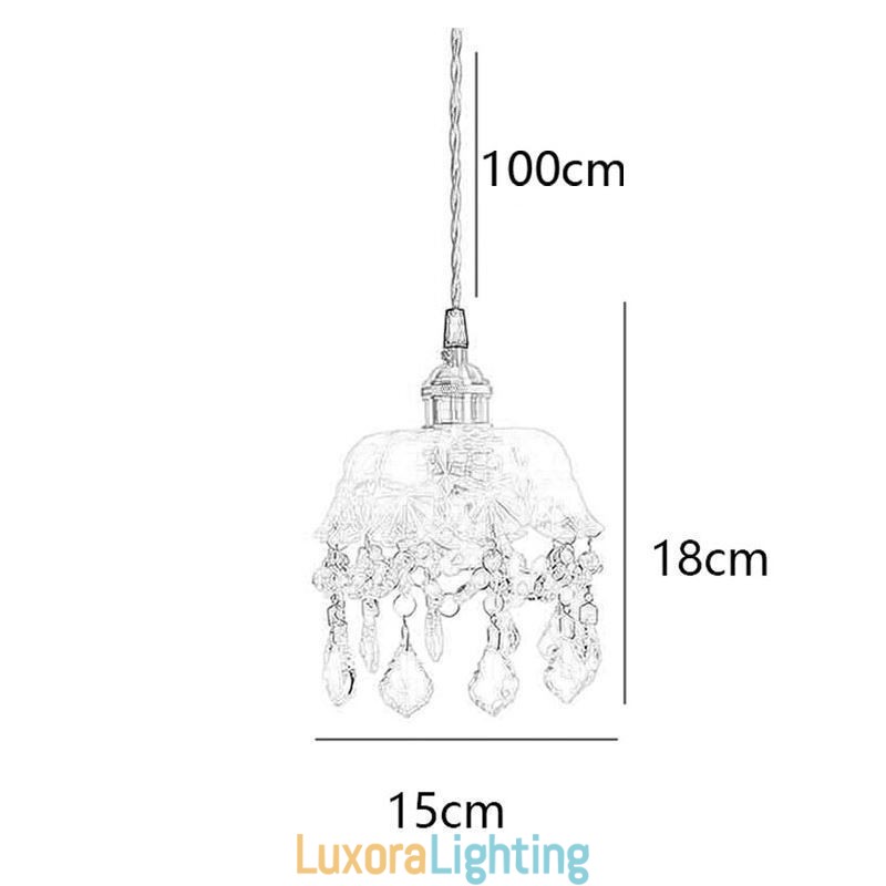 Designer Touch Decorative Elegant Glass Pendant Light Single Head Mini Pendant Light