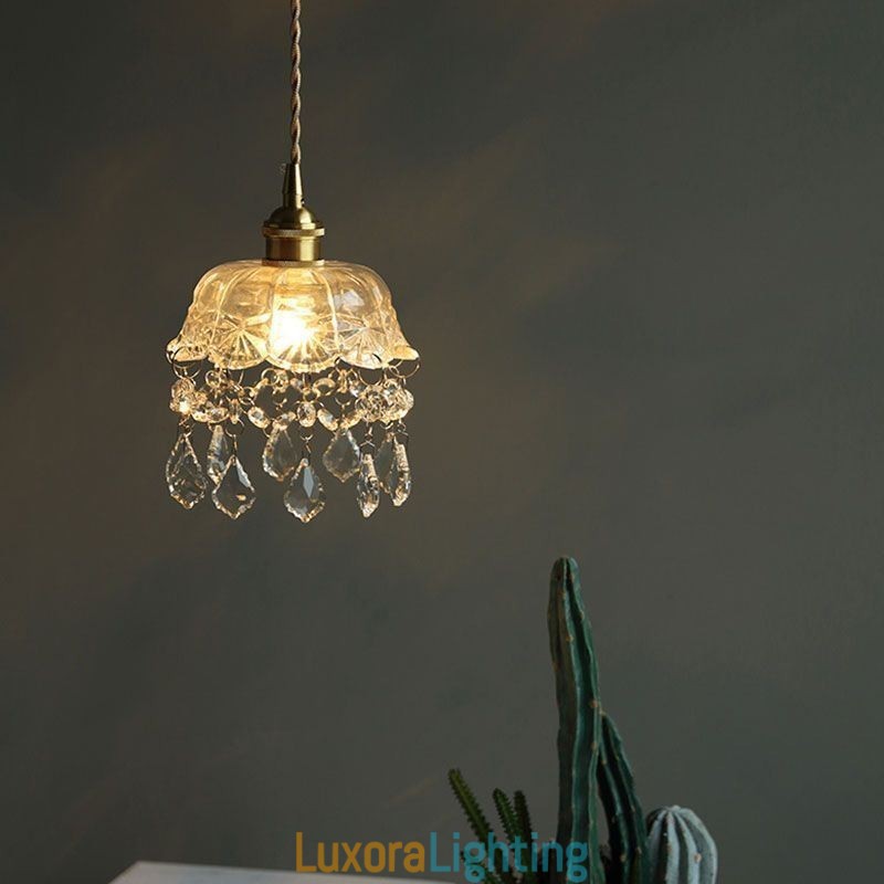 Designer Touch Decorative Elegant Glass Pendant Light Single Head Mini Pendant Light