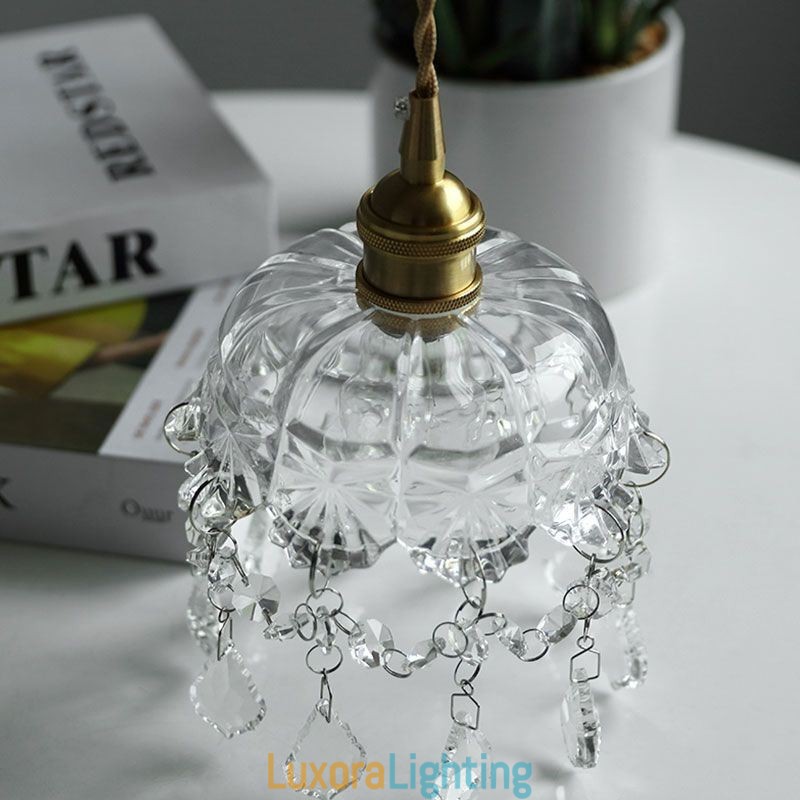 Designer Touch Decorative Elegant Glass Pendant Light Single Head Mini Pendant Light