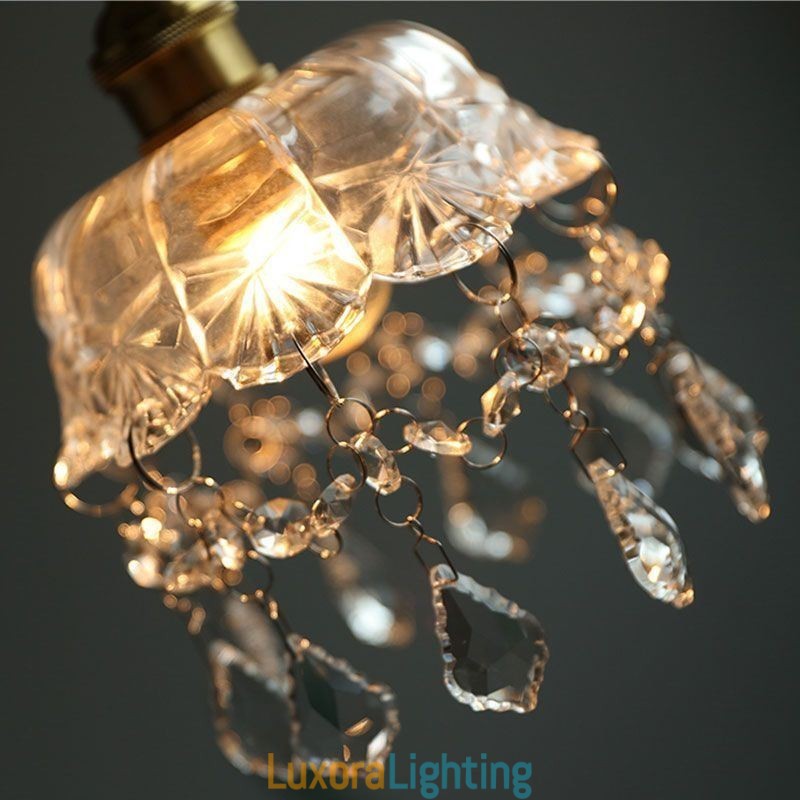 Designer Touch Decorative Elegant Glass Pendant Light Single Head Mini Pendant Light