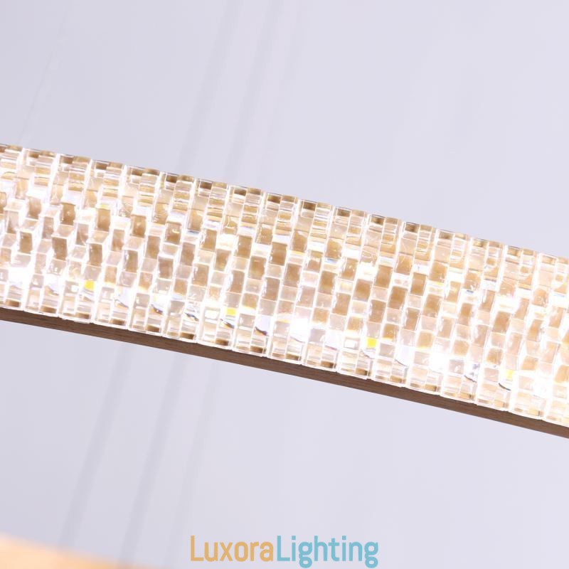 Designer Touch Decorative Modern Pendant Light Acrylic 3 Rings Lamp 80+60+40cm