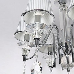 Designer Touch Decorative Modern Contemporary Crystal Electroplated Chandelier