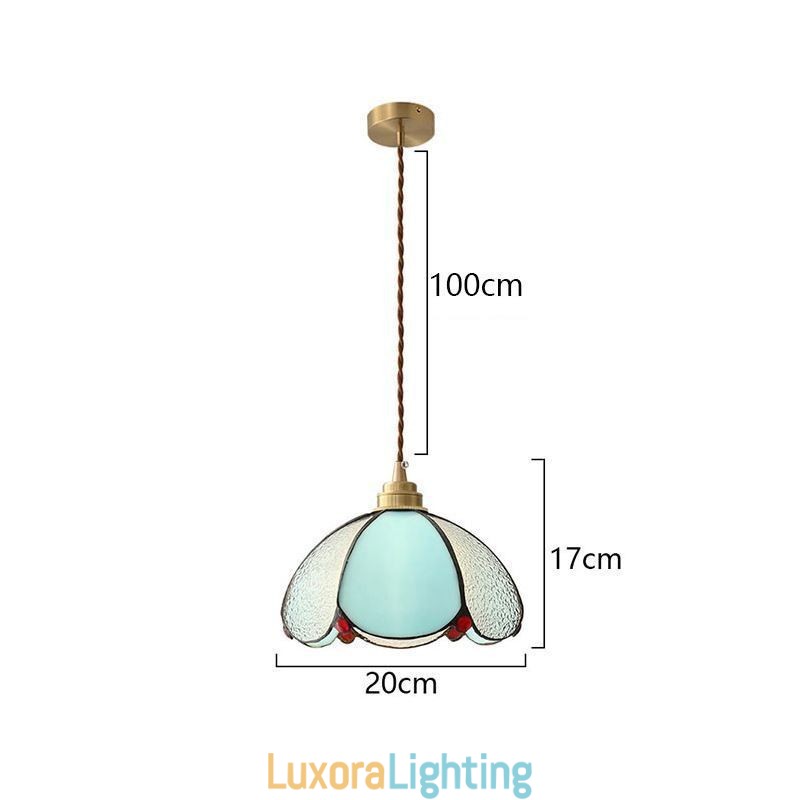 Designer Touch Decorative Minimalist Petal Glass Pendant Light Single Head Glass Pendant Lamp
