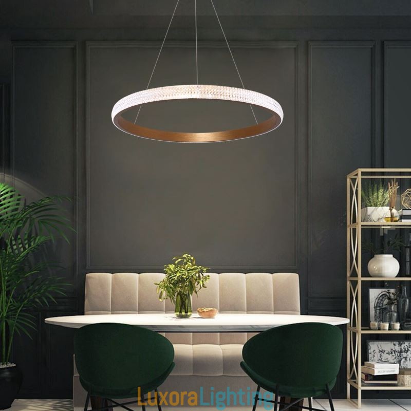 Designer Touch Decorative Ring Pendant Lamp Minimalist Acrylic Light Fixture