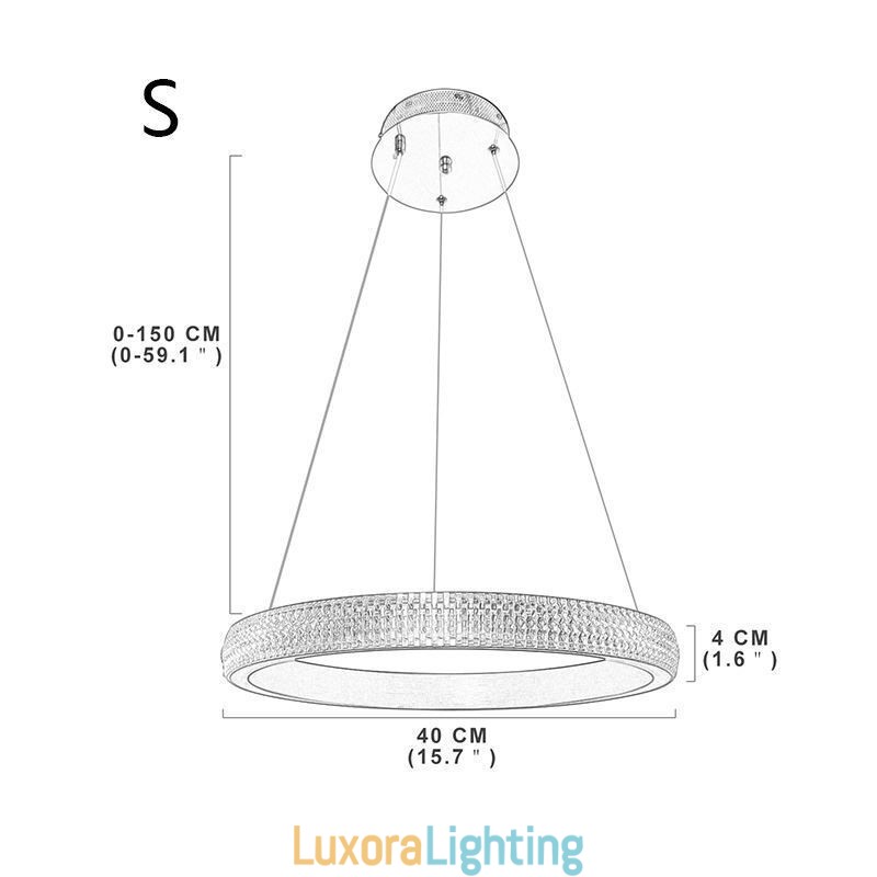 Designer Touch Decorative Ring Pendant Lamp Minimalist Acrylic Light Fixture
