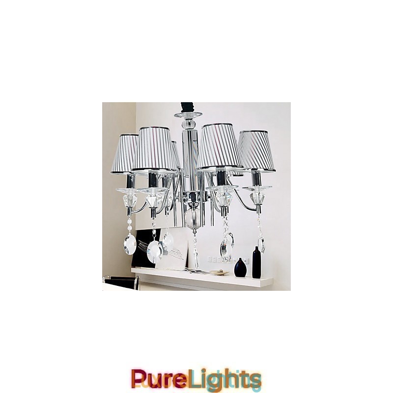 Designer Touch Decorative Modern Contemporary Crystal Electroplated Chandelier