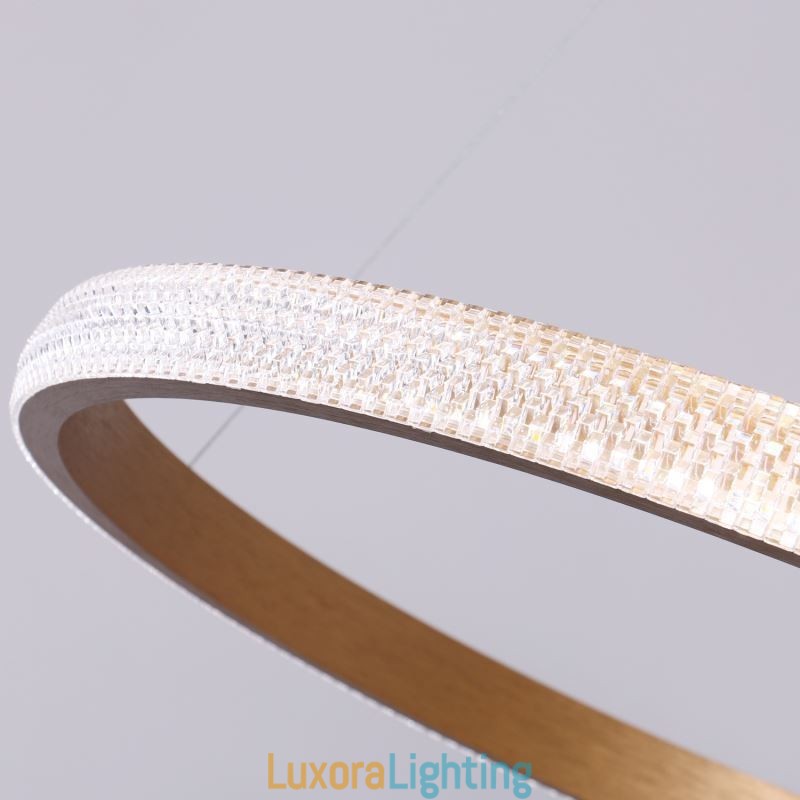 Designer Touch Decorative Ring Pendant Lamp Minimalist Acrylic Light Fixture