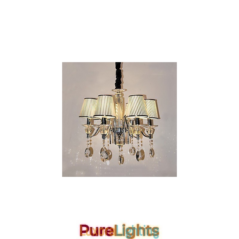 Designer Touch Decorative Modern Contemporary Crystal Electroplated Chandelier