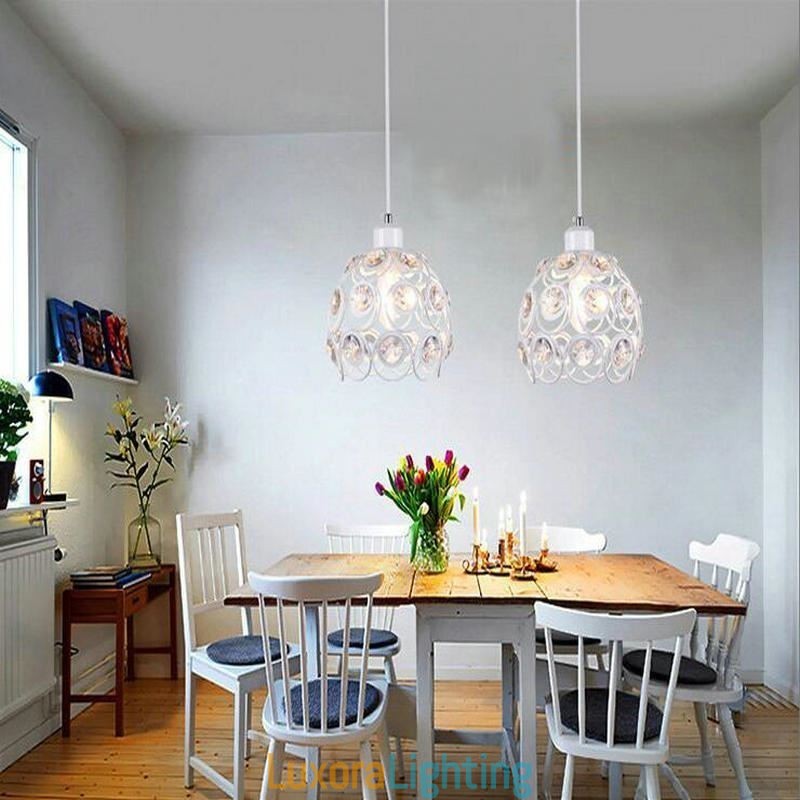 Designer Touch Decorative Hollow Crystal Iron Pendant Lamp Island Ideas