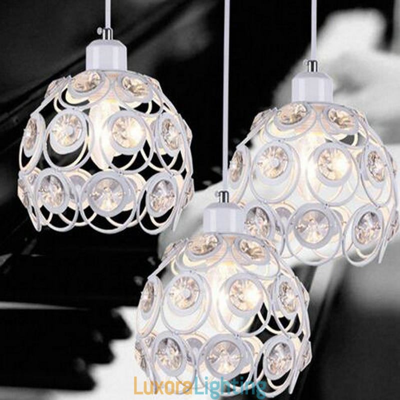 Designer Touch Decorative Hollow Crystal Iron Pendant Lamp Island Ideas