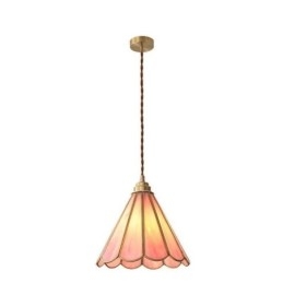 Designer Touch Decorative Japanese Style Glass Pendant Light Retro Petal Light Fixture