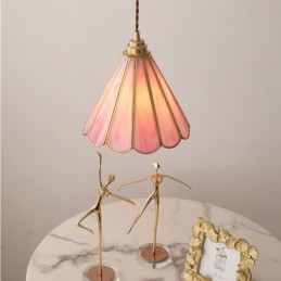 Designer Touch Decorative Japanese Style Glass Pendant Light Retro Petal Light Fixture